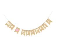 Bannière à Queue D'hirondelle Mariage Rétro en Lin 1 Set Couleur Aléatoire | Décoration Suspendue pour Fête et Porte D’entrée, Montage Simple, Bel Effet Décoratif Couleur Aléatoire