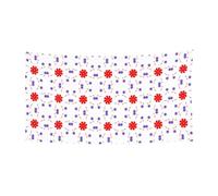 Bannière à suspendre à huit voies avec fleurs rotatives - 177,8 x 88,9 cm - Bannière de fête de vacances de Noël - 180 x 90 cm