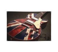 Bannière à suspendre imprimée drapeau britannique pour Halloween, fête de Noël - 120 x 180 cm - Toile de fond pour photographie, tapisserie murale pour toile de fond d'anniversaire, décoration