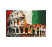 Bannière à suspendre imprimée du Colisée romain pour Halloween et Noël - 120 x 180 cm - Toile de fond pour photographie - Tapisserie murale pour toile de fond d'anniversaire, décoration d'événement en