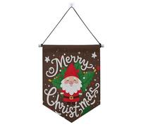 Bannière à suspendre Merry Christmas avec tige télescopique pour porte d'entrée, décoration de fête pour bureau, école, salle de classe, dortoir, maison suministros para fiesta de a?o nuevo
