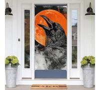 Bannière à suspendre pour porte d'entrée, corbeau ouvre sa bouche, décoration de porte de bienvenue, bannières de fête, décoration murale à suspendre pour les rassemblements, décoration d'intérieur