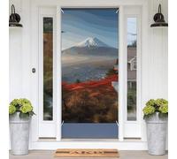 Bannière à suspendre pour porte d'entrée japonaise Mount Fuji paysage couverture de porte décoration de porte de bienvenue bannière de porche panneau de décoration murale bannière de fond pour cour,
