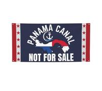 Bannière « À vendre » du canal de Panama (3 x 6) avec 4 trous métalliques.