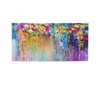 Bannière abstraite violette pleurante, bannière extérieure/intérieure, décoration pour anniversaire, fête, mariage, festival, Halloween