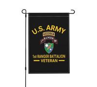 Bannière Ancien combattant de l'armée américaine 1er Patio 30x45 | extérieur drapeaux ésistantes à la décoloration pelouse drapeaux pour Jardin intérieure Festival Décoration