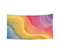 Bannière arc-en-ciel pour décoration de fête, anniversaire, photographie, arrière-plan, bannières et panneaux de décoration murale, fournitures de fête, 177,8 x 88,9 cm