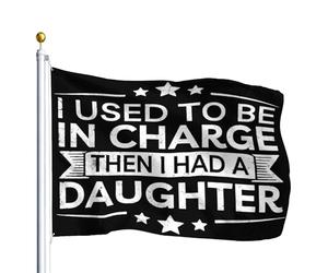 Bannière Avant, J'Étais Aux Commandes, Puis J'Ai Eu Une Vie De Papa Amusante. Léger Drapeau De La Fierté Portable Bannière Pour Événements Sportifs Parade Jardin 90X150Cm
