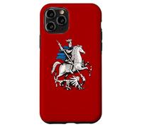 Bannière avec Bras en Moustache de Moscou en Russie Coque pour iPhone 11 Pro