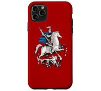 Bannière avec Bras en Moustache de Moscou en Russie Coque pour iPhone 11 Pro Max
