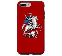 Bannière avec Bras en Moustache de Moscou en Russie Coque pour iPhone 7 Plus/8 Plus