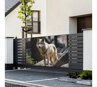 Bannière avec drapeaux « Happy Birthday » - Toile de fond à suspendre - Bannière personnalisée - Décoration de fête d'anniversaire - 180 x 120 cm