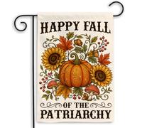 Bannière Bonne chute du patriarcat féministe intérieure 30x45cm | pelouse drapeaux couleurs éclatantes Drapeau De Jardin pour Festival Décoration fête d'anniversaire fête