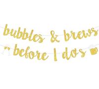 Bannière Bubbles & Brews Before I Do pour enterrement de vie de jeune fille, décorations de fête prénuptiale, fiançailles, fournitures de mariage