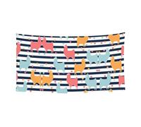 Bannière colorée avec impression animale en plein air, adaptée pour les fêtes d'Halloween, décoration à suspendre pour une utilisation en intérieur et en extérieur