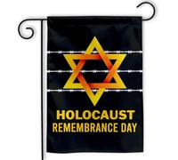 Bannière Commémoration de l'Holocauste Holocauste fête d'anniversaire | 30x45cm pelouse drapeaux Supérieure Drapeau De Jardin pour Porche extérieure Chambre à Coucher