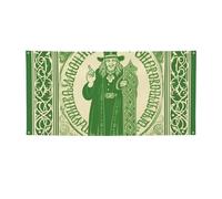 Bannière créative à suspendre au mur - Bannière irlandaise de bénédiction de la Saint-Patrick - Grande bannière de fête - Poster de fête - Toile de fond pour Nouvel An, remise de diplôme, mariage
