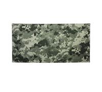 Bannière créative à suspendre au mur - Motif camouflage numérique - Grande bannière de fête - Pour le Nouvel An, l'obtention d'un diplôme, un mariage, une fête d'anniversaire, une photographie