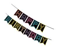 Bannière D’anniversaire à Queue D’hirondelle Lumineuse en Papier