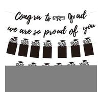 Bannière d' | Bannière de félicitations pour diplômés, accessoires de félicitations pour diplômés, décorations de fête pour la maternelle, le collège et les événements primaires