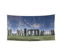 Bannière d'anniversaire Sky And Stone, bannière de fond de vacances (90 cm x 180 cm), adaptée pour la décoration de cour intérieure, tissu mural exquis de rideau.