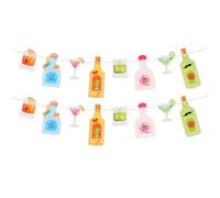 Bannière d'Anniversaire Tequila, Pré-Enfilée Décorations Fête Tequila Toile Fond Photo pour Anniversaire Enterrement de Vie de Jeune Fille Bar, Fiesta Margarita et Soirée Cocktail Décoration