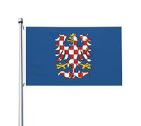 Bannière d'armes de drapeaux de Moravie 3x5 Ft drapeau de décoration extérieure bannière légère drapeaux de fête à la maison drapeaux de cour 3x5