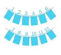 Bannière de 1er anniversaire pour nouveau-né à 12 mois, bannière photo de 12 mois, photo d'anniversaire garçon et fille pour banquet du 100e jour, cérémonie mariage, demande en mariage style