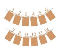 Bannière de 1er anniversaire pour nouveau-né à 12 mois, bannière photo de 12 mois, photo d'anniversaire garçon et fille pour banquet du 100e jour, cérémonie mariage, demande en mariage, style 1