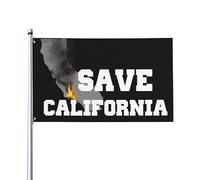 Bannière de 3 x 5 mètres pour sauver la Californie et prier pour La Palisades