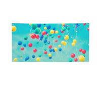 Bannière de ballons colorés bleu ciel, bannière extérieure/intérieure, décoration pour anniversaire, fête, mariage, festival, Halloween