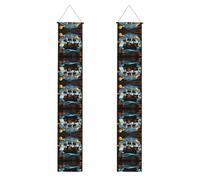 Bannière de bienvenue à suspendre, drapeau vertical, pour décoration intérieure et extérieure, 180 x 30,5 cm