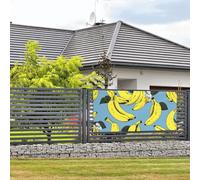 Bannière de bienvenue - Bannière de vacances - Bannière murale à suspendre - Drapeau photo - Toile de fond avec 4 trous - Panneau de porche - Bannière de porte - Décoration de fête - Petite taille