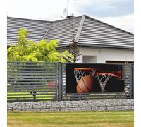 Bannière de bienvenue pour fête de vacances, bannière de basket-ball, bannière murale à suspendre pour photo, photographie, toile de fond avec 4 trous, panneau de porche, bannière de porte, couverture