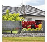 Bannière de bienvenue pour fête de vacances, bannière de fruits frais, bannière murale à suspendre pour photo, photographie, toile de fond avec 4 trous, panneau de porche, bannière de porte