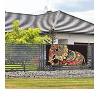 Bannière de bienvenue pour fête de vacances - Belle bannière murale à suspendre - Drapeau pour photo - Toile de fond avec 4 trous - Panneau de porche - Bannière de porte - Décoration de fête