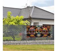 Bannière de bienvenue pour fêtes de fin d'année, bannière colorée à suspendre au mur avec 4 trous, panneau de porche, bannière de porte, décoration de fête, fournitures de fête, taille M