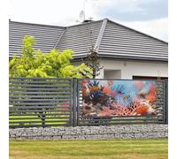 Bannière de bienvenue pour fêtes de fin d'année - Bannière murale à suspendre - Drapeau pour photo - Toile de fond avec 4 trous - Panneau de porte - Décoration de fête - Fournitures de fête - Taille M