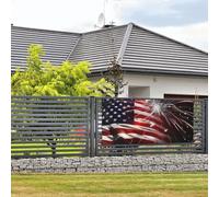 Bannière de bienvenue pour fêtes de fin d'année, drapeau américain, feu d'artifice, bannière murale à suspendre pour photo, photographie, toile de fond avec 4 trous, panneau de porche, bannière de