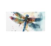 Bannière de bienvenue pour photographie - Bannière aquarelle libellule - Accessoires photo pour clôture, anniversaire, jardin, fête, faveurs - Décoration murale - 119 x 61 cm