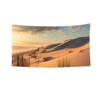 Bannière de bienvenue pour photographie - Bannière de fond - Dunes de sable - Accessoires photo - Bannière pour clôture, anniversaire, jardin, fête - Décoration murale - 177,8 x 88,9 cm