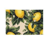 Bannière de bienvenue pour photographie - Bannière de fond - Panneau de citron - Accessoires photo pour clôture, anniversaire, jardin, fête, faveurs, décoration murale, drapeau 180 x 119 cm
