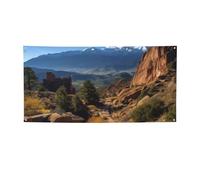 Bannière de bienvenue pour photographie - Bannière de fond Pikes Peak Colorado - Accessoires photo - Bannière pour clôture, anniversaire, jardin, fête, faveurs - Décoration murale - 180 x 89 cm