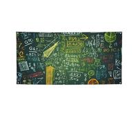 Bannière de bienvenue pour photographie - Bannière de fond pour questions mathématiques - Bannière pour clôture, anniversaire, jardin, fête, fête, faveurs, décoration murale, drapeau 119,4 x 61 cm