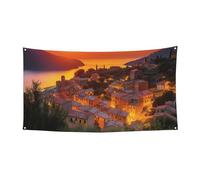 Bannière de bienvenue pour photographie - Bannière italienne - Accessoires photo pour clôture, anniversaire, jardin, fête, faveurs - Décoration murale - 177,8 x 88,9 cm