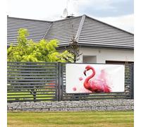 Bannière de bienvenue pour photographie de fête, arrière-plan photo, flamant rose, panneau de porte aquarelle, bannière à suspendre, décoration murale, panneau de bienvenue, décoration de fête, petit