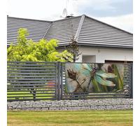 Bannière de bienvenue pour photographie de fête, arrière-plan photo, libellule dansante, panneau de porte, bannière à suspendre, décoration murale, panneau de bienvenue, panneau de bienvenue