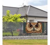 Bannière de bienvenue pour photographie de fête, arrière-plan photo, motif tête de hibou, panneau de porte, bannière à suspendre, décoration murale, panneau de bienvenue, panneau de décoration de fête