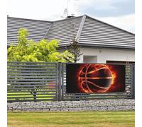 Bannière de bienvenue pour photographie de fête, arrière-plan photo, panneau de basket-ball dans le feu de porte à suspendre, bannière à suspendre, décoration murale, panneau de bienvenue, panneau de