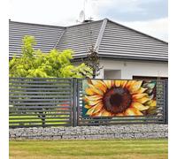 Bannière de bienvenue pour photographie de fête, arrière-plan photo, peinture en couleur, panneau de porte tournesol, bannière à suspendre, décoration murale, panneau de bienvenue, décoration de fête